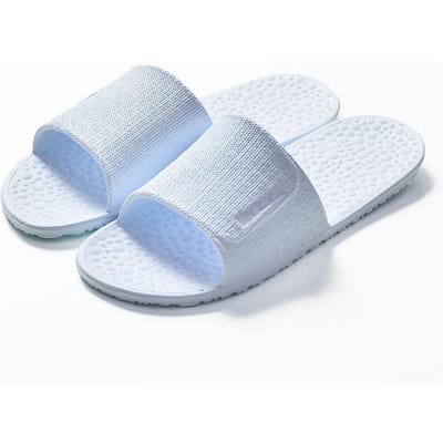 Opvouwbare Huispantoffels Hotel Reizen Draagbare Slippers Antislip Badhuis Gastengebruik Heren Dames Unisex Platte Schoenen Salon Gastverblijf 36 white