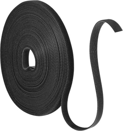 Kabelbinders 10 mm - Hersluitbaar dubbelzijdig klittenband - Kabelorganizer - 15 m lengte - Zwart kleur