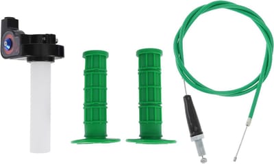 Antislip Rubber Stuurgrips voor Motorfietsen en Scooters - 7/8" en 15/16" Handgrepen Cover Kit in Donkergroen - Comfort en Grip voor ATV en Fiets