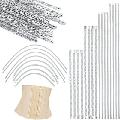 40 Stuks Spiral Metaal Boning voor Corsetten - 4 Maten Corset Sticks voor Bruidsjurken en Kostuums, Ideaal voor Naaiprojecten en Corset Creaties