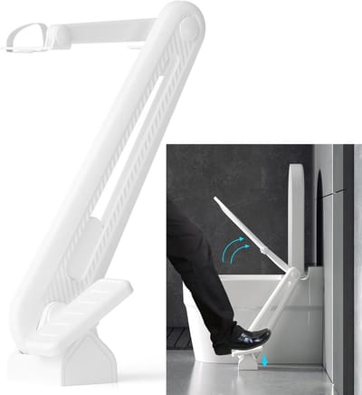 Toiletzittinglifter toiletdeksellifter voetpedalen - 1 set aanraking vermijden wc-bril contactvrije telescopische deksellifter voorkomt vuil voor greeplifter covers voor