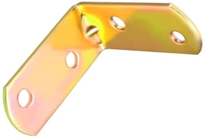 Dailygoods- Hoekbeugel 10 Stuks - Roestvrij Stalen Planken - L-vormige Beugels - Meubelreparatie - Kastconnectoren - Bevestigingsschroeven - Hoekplaat