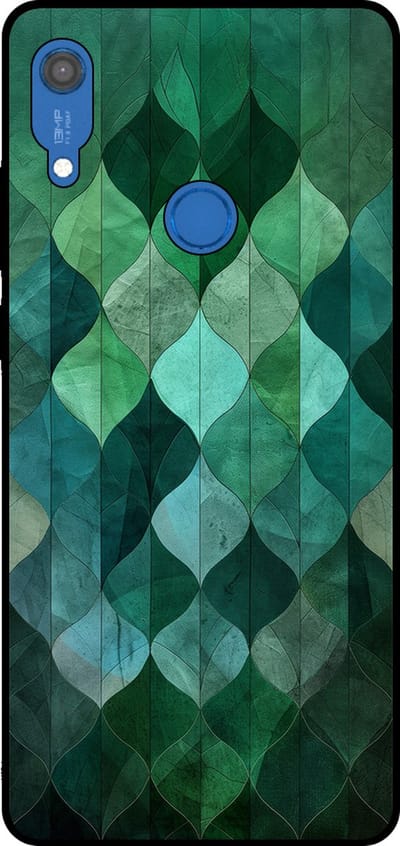 Smartphonica Telefoonhoesje Geschikt voor Huawei Y6S met groene bladeren opdruk - TPU backcover case green leafs design geschikt voor Huawei Y6S