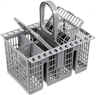 SnelShoppen - Universele Bestekmand voor Onderste Vaatwasser 20.8x16cm, Geschikt voor Diverse Vaatwassers, Warmtebestendig (Grijs)