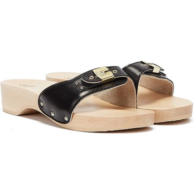 Scholl Pescura Heel Sandalen zwart Leer - Dames - Maat 41