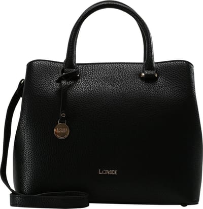 L.CREDI Handtas Schoudertas Maxima Handle Bag Black Zwart