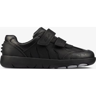 Rex Stride K Black Leather Schoenen