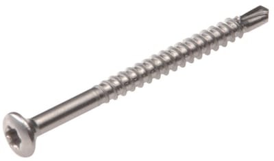 Topdrill glaslatschroef zelfborend 3,2 x 30 mm – RVS 410 – lenskop – TX-10 – per 10 stuks
