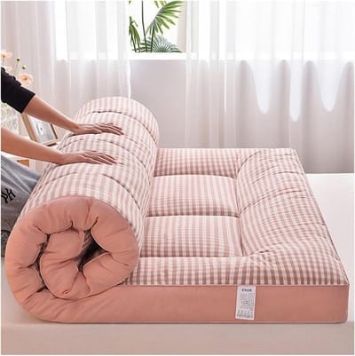 Futonmatras - Vloerbed Slaapkussen - Comfortabel Slapen - 10 cm Dik - 90-200 cm breed - Grijs