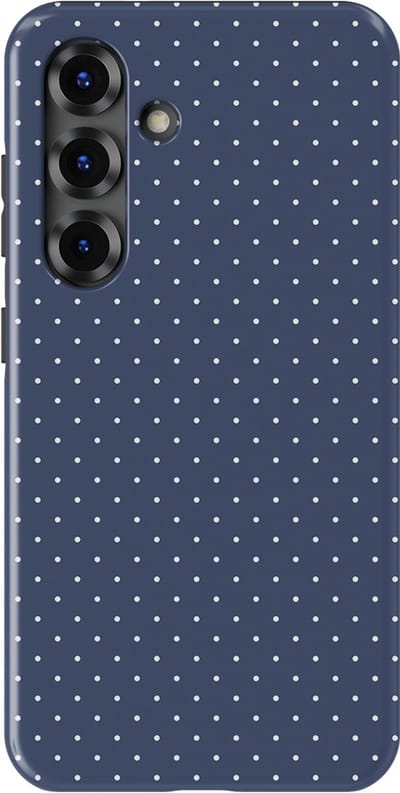 Micro Dots Tough Hoesje Samsung Galaxy S25 FE | Geschikt Voor Mag | Stippen Motief Backcover Samsung Galaxy S25 FE Indigo Spark