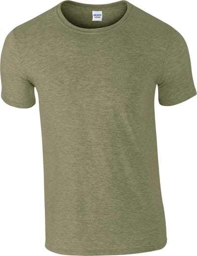Gildan Softstyle® Euro Fit Adult T-shirt GI6400 - Heather Military Green - XXL