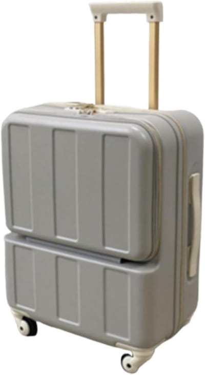 Lichtgewicht Koffer - Reiskoffer Trolley - Reizen en Zakenreizen - Voorvak Opening - 22 inch - Blauw