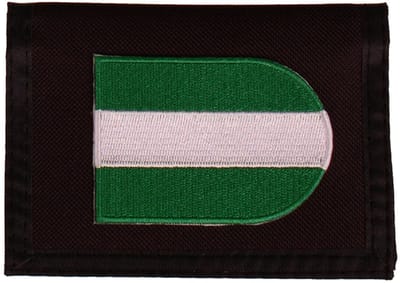 Portemonnee zwart 14x10cm - Vlag Schildvorm Rotterdam - 8x6cm
