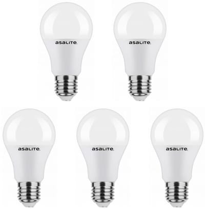 Asalite LED Lamp A60 E27 Fitting - 7W = 50W - 630 Lumen - 3000K Warm Wit Licht - Niet Dimbaar - 220-240V - Energiezuinig - 5 stuks