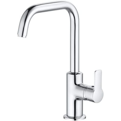 Kludi Pure & Easy 1-gats wastafelkraan 205 m. waste m. draaibare uitloop chroom