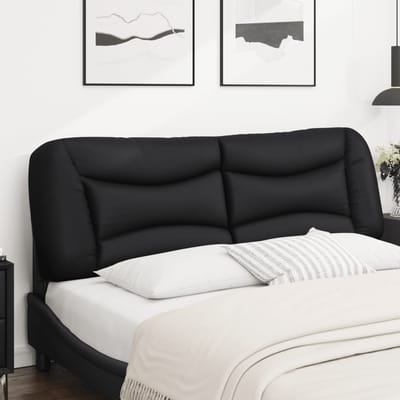 vidaXL - Hoofdbordkussen - "Hvar" - 152 - cm - kunstleer - zwart