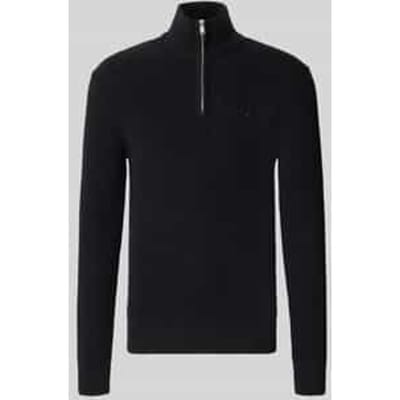 Slim fit pullover van pure katoen in tricotlook