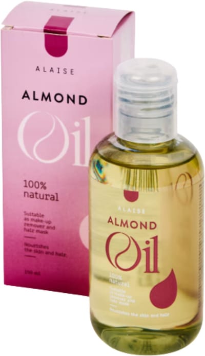 Alaise Amandel Olie - Haarolie - Huidolie - 100% Natuurlijke verzorging voor Huid en Haar - Haarmasker - Make up remover - Vegan - Plantaardige oliën