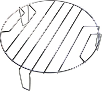 21 cm Dparts magnetronrooster - 6,5 cm hoog - universeel rooster voor in magnetron en oven - rond ovenrooster