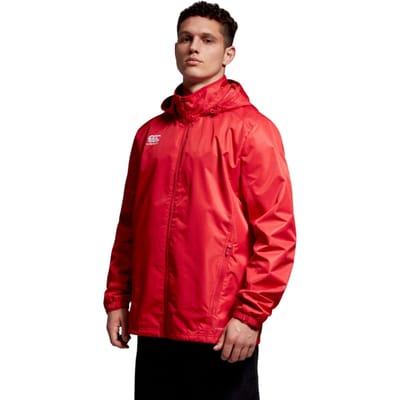 Canterbury Heren Club Vaposhield Volledig Rits Waterdicht Jasje (Vlag rood)