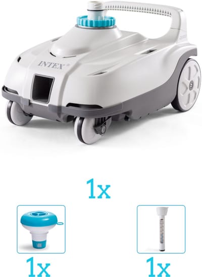 Intex Zwembad stofzuiger ZX100 - Automatisch - 28006 inclusief Thermometer en Chloordrijver