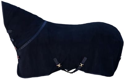 Kentucky Horsewear - Zweetdeken fleece heavy met nek marine 155-6'9