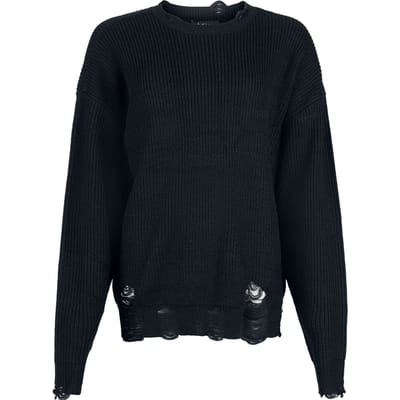Gothicana by EMP - Gothic Gebreide trui - Floating in the Darkness - S tot XXL - voor Vrouwen - zwart
