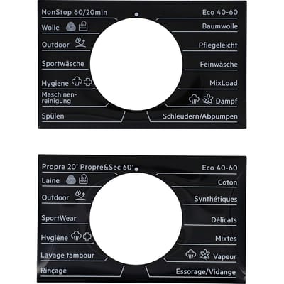 AEG programmaplaat, knop, zelfklevend, DE,FR 140142563224