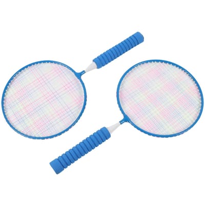 Kinderen Badminton Set Lichtgewicht Kinder Badminton Racket met 3 Shuttlecocks Draagtas Gripband voor 3 tot 12 Jaar Blue