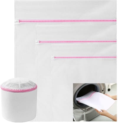 Dailygoody - Waszak met Ritssluiting - Bescherm je Kleding - Perfect voor Beha's en Babykleding - Geschikt voor Wassen - Duurzaam en Handig - Tra