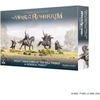 Beeldje Games Workshop Warhammer Middle Earth - Haut Seigneur des Tribus des Collines et Général Targg (x4)