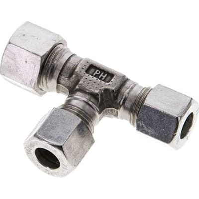 10L & 12L RVS L-vorm Snijringkoppeling 315bar ISO 8434-1