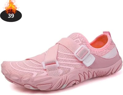 Livano Waterschoenen Voor Kinderen & Volwassenen - Aqua Shoes - Aquaschoenen - Afzwemschoenen - Zwemles Schoenen - Roze - 39
