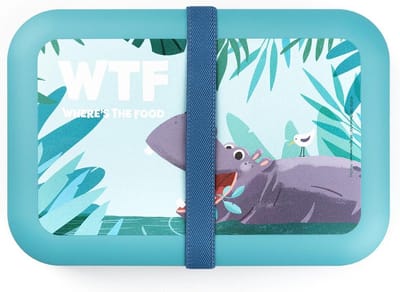 Amuse Plus - Tropical Teens - Lunchbox - Brooddoos - Large - Where Is The Food - In hoogte verstelbaar - Rekker inclusief