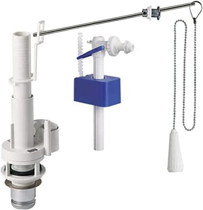 Kettingmechanisme Toilet - Spoelmechanisme Kassette - Hoge Cassette Reparatie - Universele Zijdelingse Ingang - 1520mm Lengte - Grijs