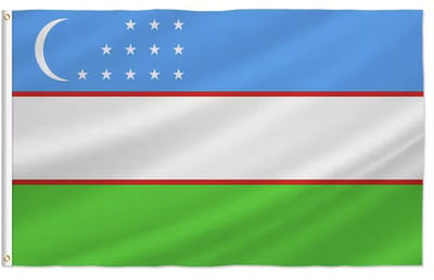 Oezbeekse vlag - Vlag van Oezbekistan - 150/90CM - Polyester - Landenvlag - Flag - CHPN