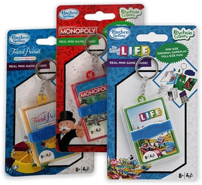Reisspelletjes Kinderen – Levensweg, Trivial Pursuit & Monopoly – 3 Compacte Vakantiespellen - Vanaf 8 Jaar