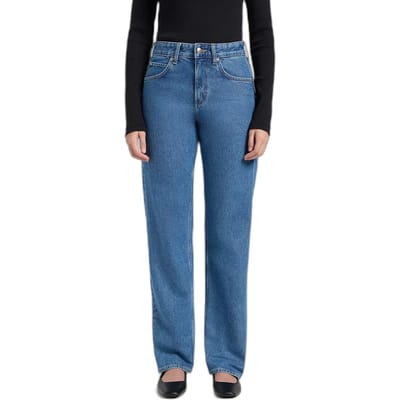 Lee Rider Classic Relaxed Fit Spijkerbroek Blauw 28 / 31 Vrouw