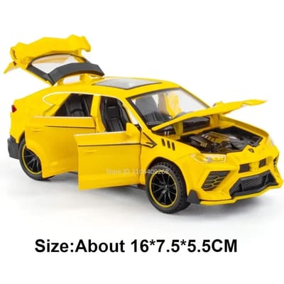 1:32 Schaal Lambor Urus Sian Legering Speelgoedauto Model Diecast Metaal Deuren Openen Geluid Licht Terugtrekbare Voertuigen Kinderen Ornament Cadeaus
