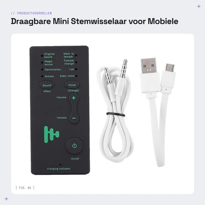 Dailygoods- Geluidskaart Extern - Draagbare Mini-Stemwisselaar - 4 Geluidseffecten - 4 Stemwisselingen - Geen Stuurprogramma's Nodig - 106DB Signaalverhouding - Audio Interface