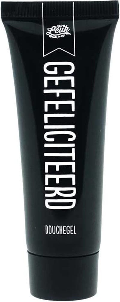 100% Leuk mini tube zwart - Gefeliciteerd