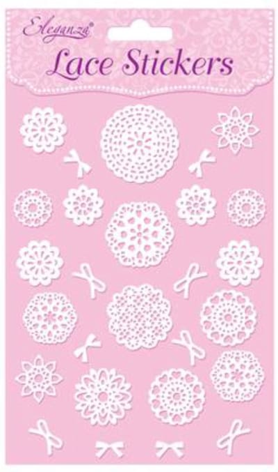 Oaktree - Stickers Eleganza Lace Patroonselectie A Wit No.01