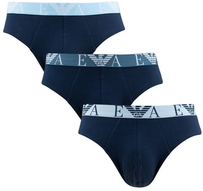 Emporio Armani 3P herenslips combi blauw II