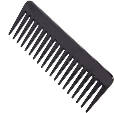 Haarkam - Grove kam Afrokam - Krullend haar stylen - Brede tanden - 18 cm - Zwart