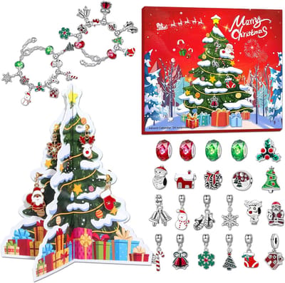 Adventskalender 2025 voor Kinderen met Sieraden, Knutselwerkjes en Armbanden - 24 Verrassingen voor een Magische Kerst
