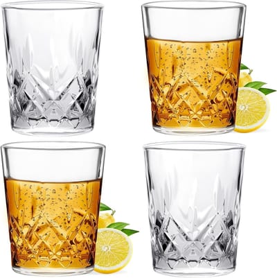 Set van 4 Shotglazen van 55ml, Perfect voor Tequila, Whisky en Vodka, Stevige Basis en Duidelijk Ontwerp voor Dranken en Liqueurs