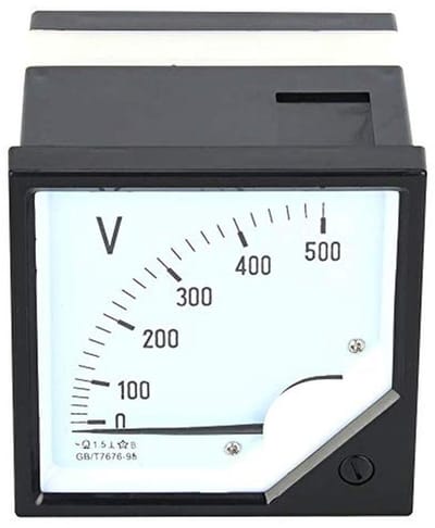 Analoge Volt-meter Vierkant Paneel AC 0-500V Spanningsmeter