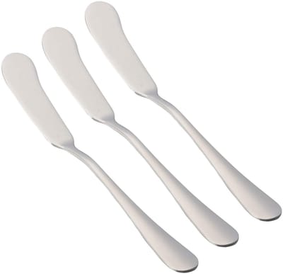 3 butter knives stainless steel 16.5 x 2 cm - ShopVlot