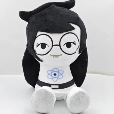 Homestuck Jade Harley Pluche Heks Van De Ruimte Zacht Knuffeldier Ronde Bril Zittend Figuur Verzamelsleutelhanger Cadeau Voor Fans black
