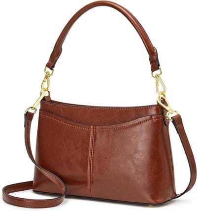 Elegante leren schoudertas voor dames, kleine hobo tas voor tieners en meisjes, trendy en stijlvol